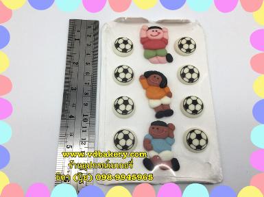 (สินค้าหมด) ตุ๊กตาน้ำตาล นักฟุตบอล+ลูกฟุตบอล