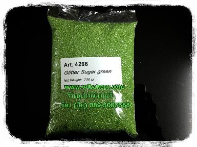 เกล็ดน้ำตาล Glitter Sugar 4266 Green (700 g.)