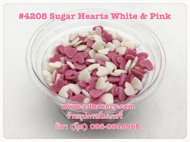 (5804208) Sugar Heart White&Pink 4208 (50 g.)
