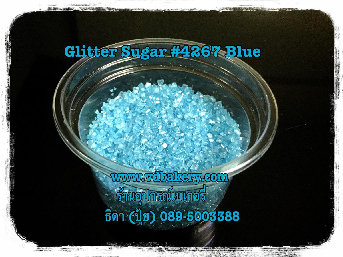 เกล็ดน้ำตาล Glitter Sugar #4267 Blue (50 g.)