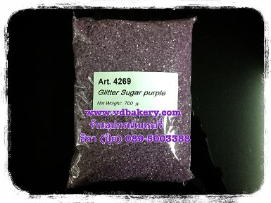 เกล็ดน้ำตาล Glitter Sugar 4269 Purple (700 g.)